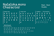 Nalaloka Mono, a Sans Serif Font by Nian Keun Studio (Thumbnail 4 of 10)