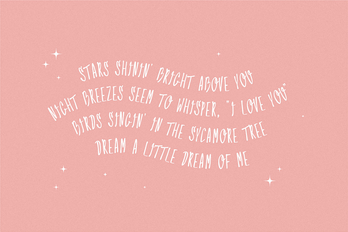 DREAMY NIGHT Creative Font, a Sans Serif Font by CuteDreamyDesign (Photo 3 of 11)