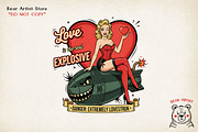 Retro Pin-Up Cowgirl Clipart Bundle, a Graphic by GlitterCraft (Thumbnail 22 of 61)