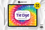 Procreate Realistic Tie Dye Brushes, a Brush Add-On by Nurmiftah (Thumbnail 1 of 12)