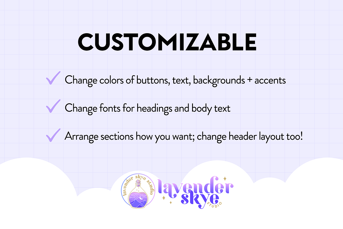 Stella Feminine Shopify Theme, a Shopify Template by Lavender Skye Studio (Photo 5 of 7)