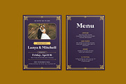 Decoratif Wedding Invitation, an Invitation Template by iDoodle Studio (Thumbnail 1 of 4)