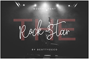 Rock Star One, a Handwritten Font by Besttypeco (Thumbnail 1 of 5)