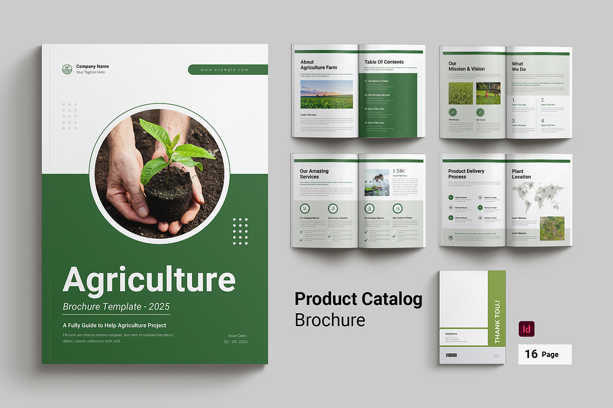Agriculture Brochure Template, a Brochure Template by Cleffon_Graphic_Studio (Photo 1 of 9)