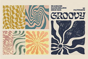 Groovy Abstract Hand-drawn Patterns