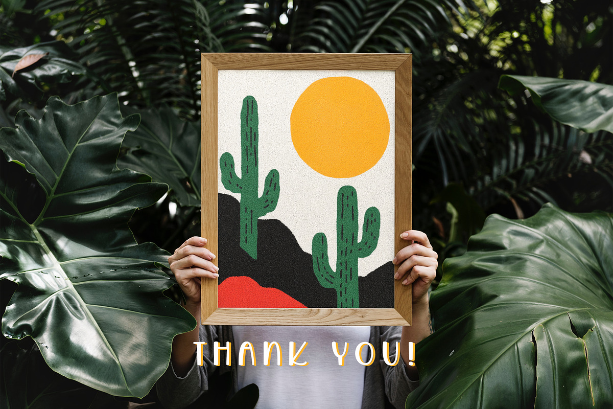 114 Retro Desert Printable Wall Art, a Wallpaper Graphic by Le.nart (Photo 5 of 5)