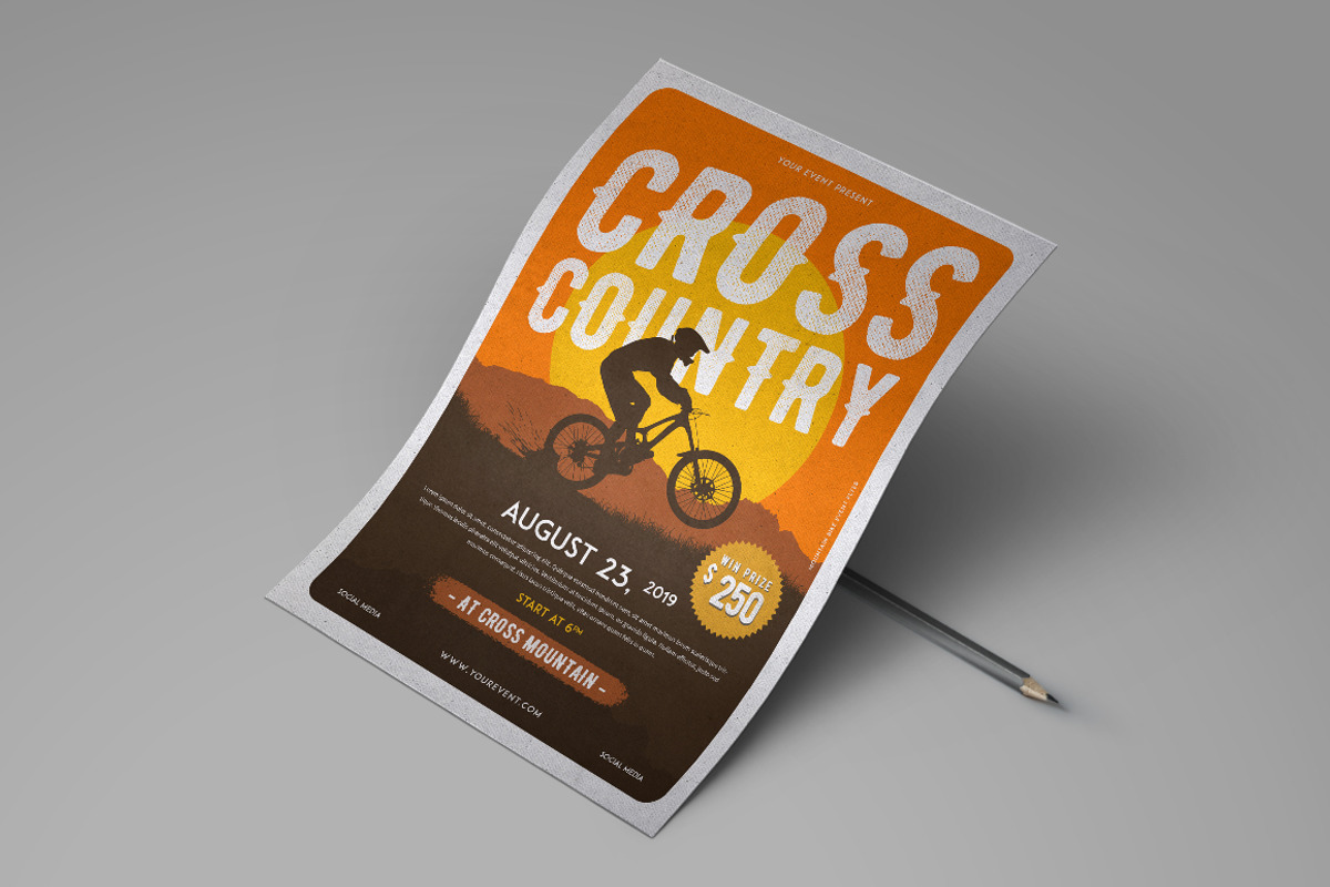 Mountain Bike Event Flyer, a Flyer Template by monogrph (Photo 2 of 4)