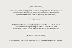 Notion Client Questionnaire - Brief