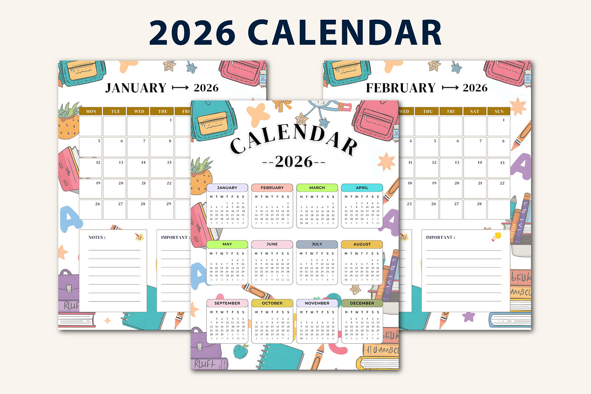 26–2027 Homeschool Management Binder, a Stationery Template by Designmela01 (Photo 9 of 9)