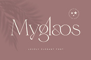 Myglaos | Lovely Elegant Font, a Serif Font by Sealoung (Thumbnail 1 of 14)