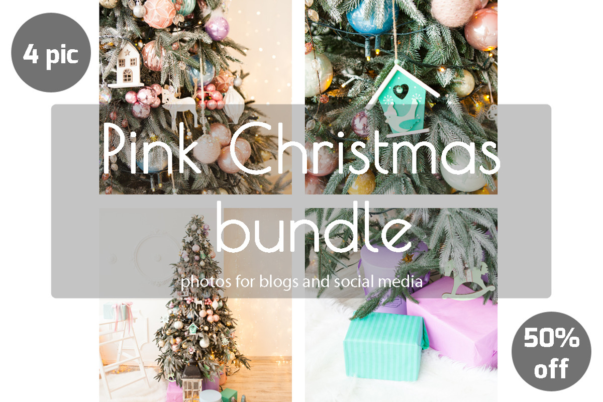 Pink Christmas Bundle | 4 photos, a Holiday Photo by Marine Girl shop (Photo 1 of 6)
