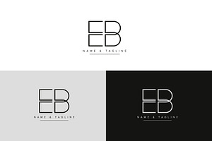 Initial Letters Monogram Logo EB