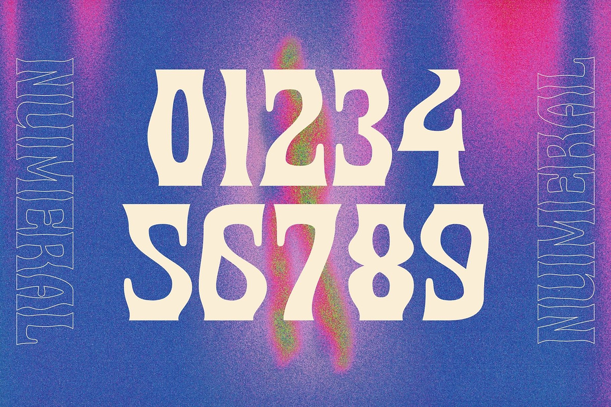 Psychedelic Reminiscent, a Font by Nirmana Visual (Photo 5 of 8)