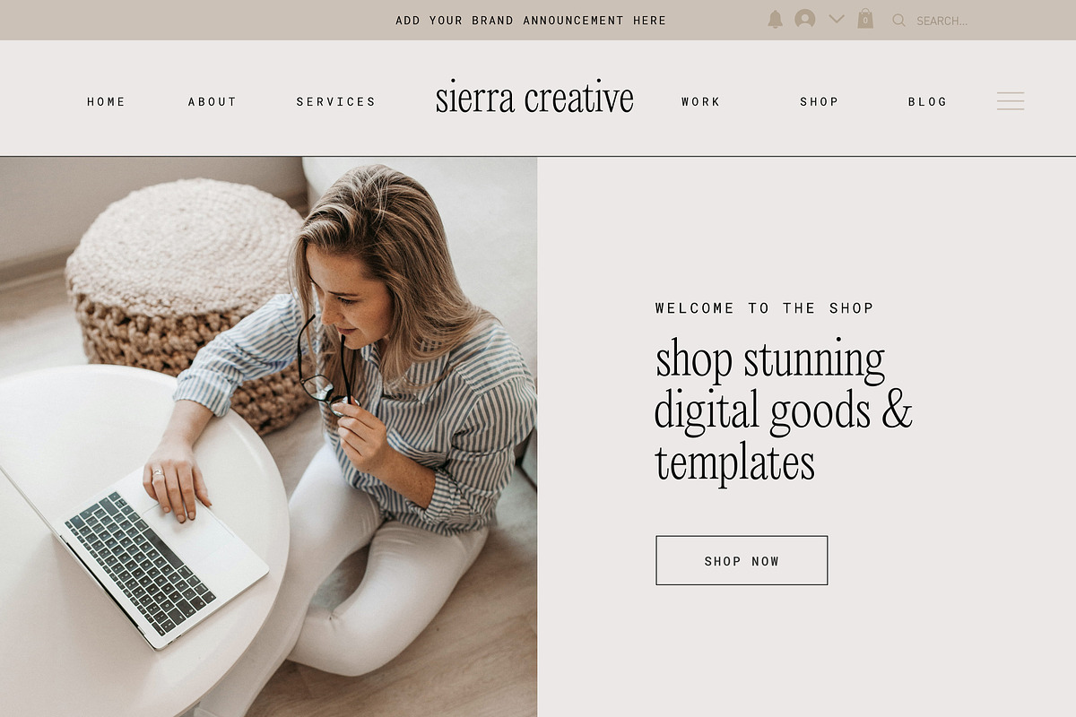Sierra Coaching Wix Website Template, a Wix Template by Studio Luxe Creative (Photo 3 of 7)