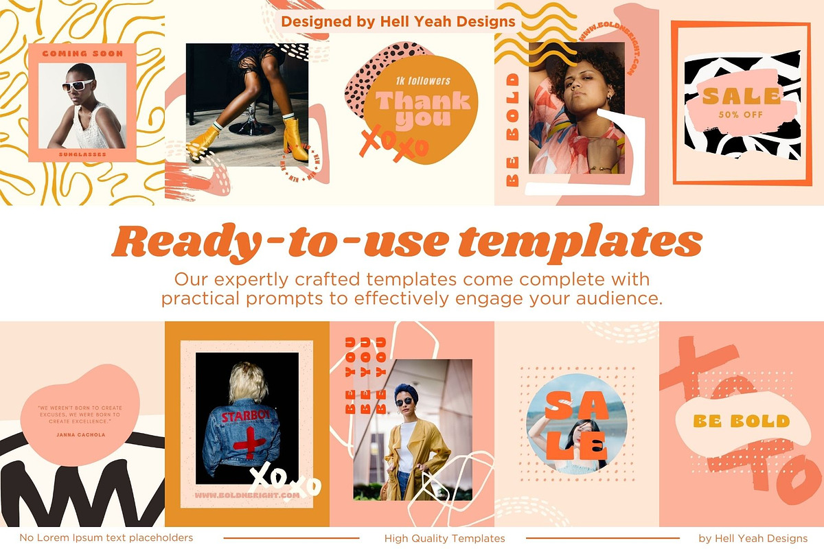 Bold Instagram Post Templates preview 7