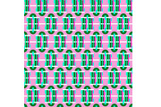 Geometric Ovals Pink and Green, a Pattern Graphic by Sharon Schwalbe (Thumbnail 5 of 5)
