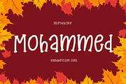 Mohammed is a cute handwritten font, a Handwritten Font by Brown Cupple (Thumbnail 1 of 6)