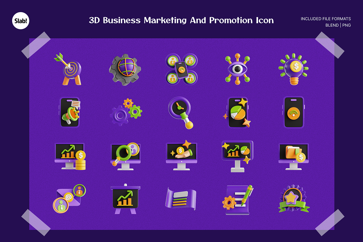 3D Business Marketing & Promotion, an Object 3D Model by SLAB! Design (Photo 2 of 4)