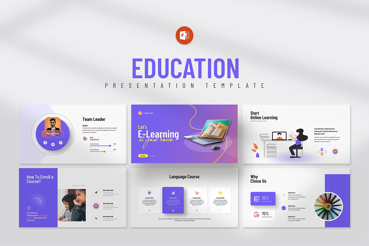 E-Learning Education Presentation, a Presentation Template by KreateTribe (Photo 5 of 6)