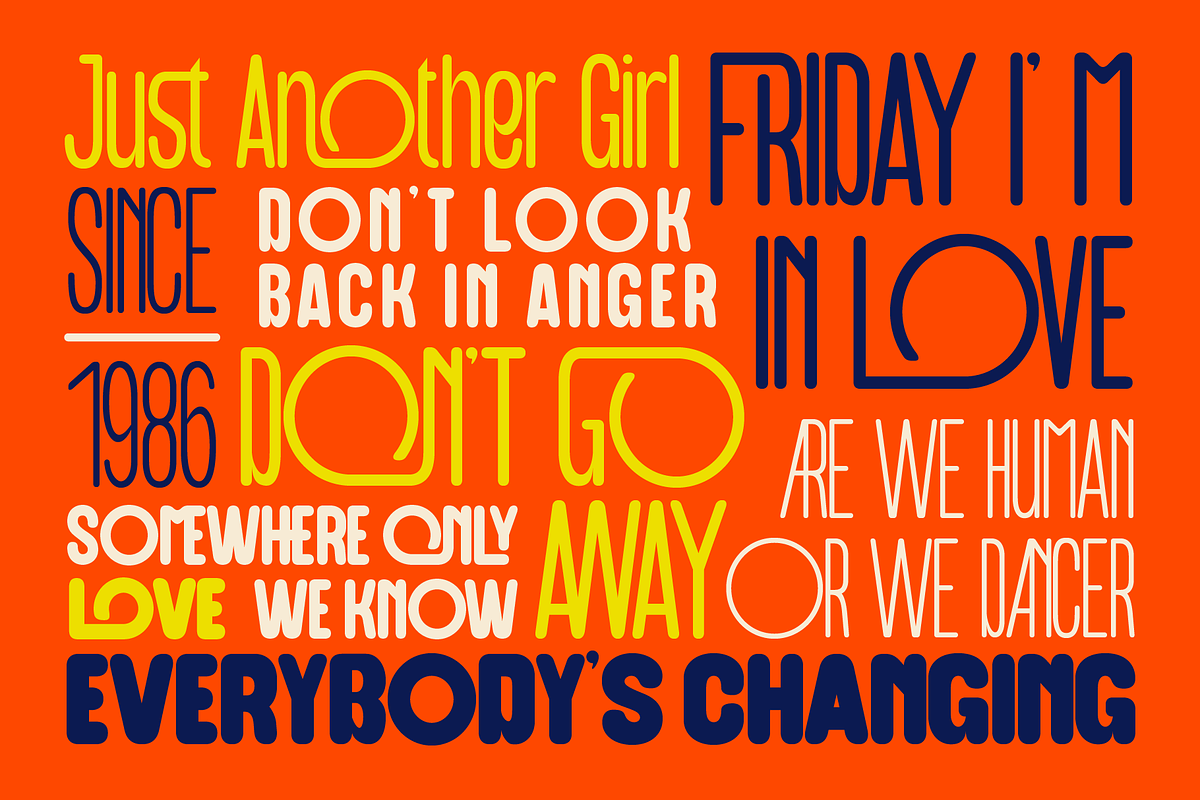 Majored Font Family, a Sans Serif Font by Burntilldead (Photo 10 of 14)