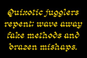CS Rolins Pixel, a Blackletter Font by Craft Supply Co. (Thumbnail 5 of 8)
