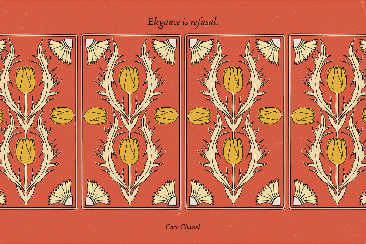 ArtDeco Floral Patterns, a Pattern Graphic by angelainthefields (Photo 10 of 13)