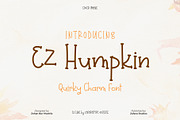 EZ Humpkin, a Handwritten Font by Zafara Studios (Thumbnail 1 of 6)