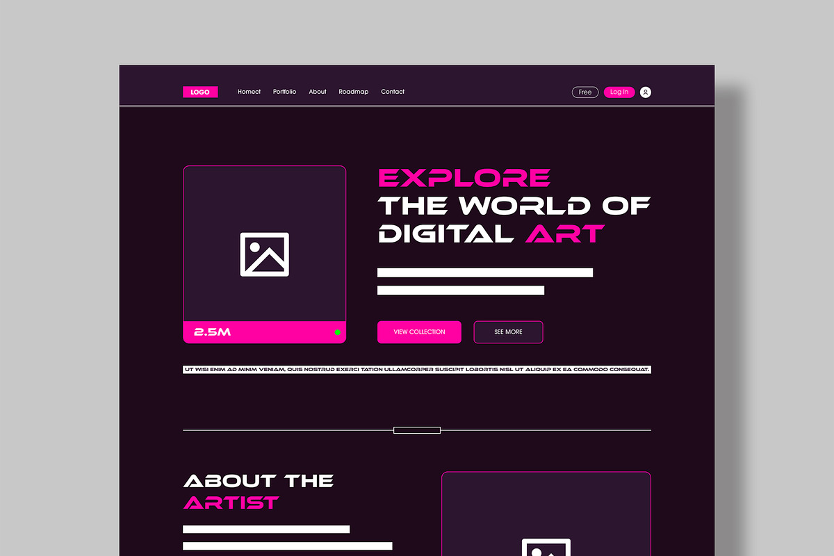 Landing Page Wireframe Template, a Wireframe Template by MightyDesign (Photo 2 of 9)