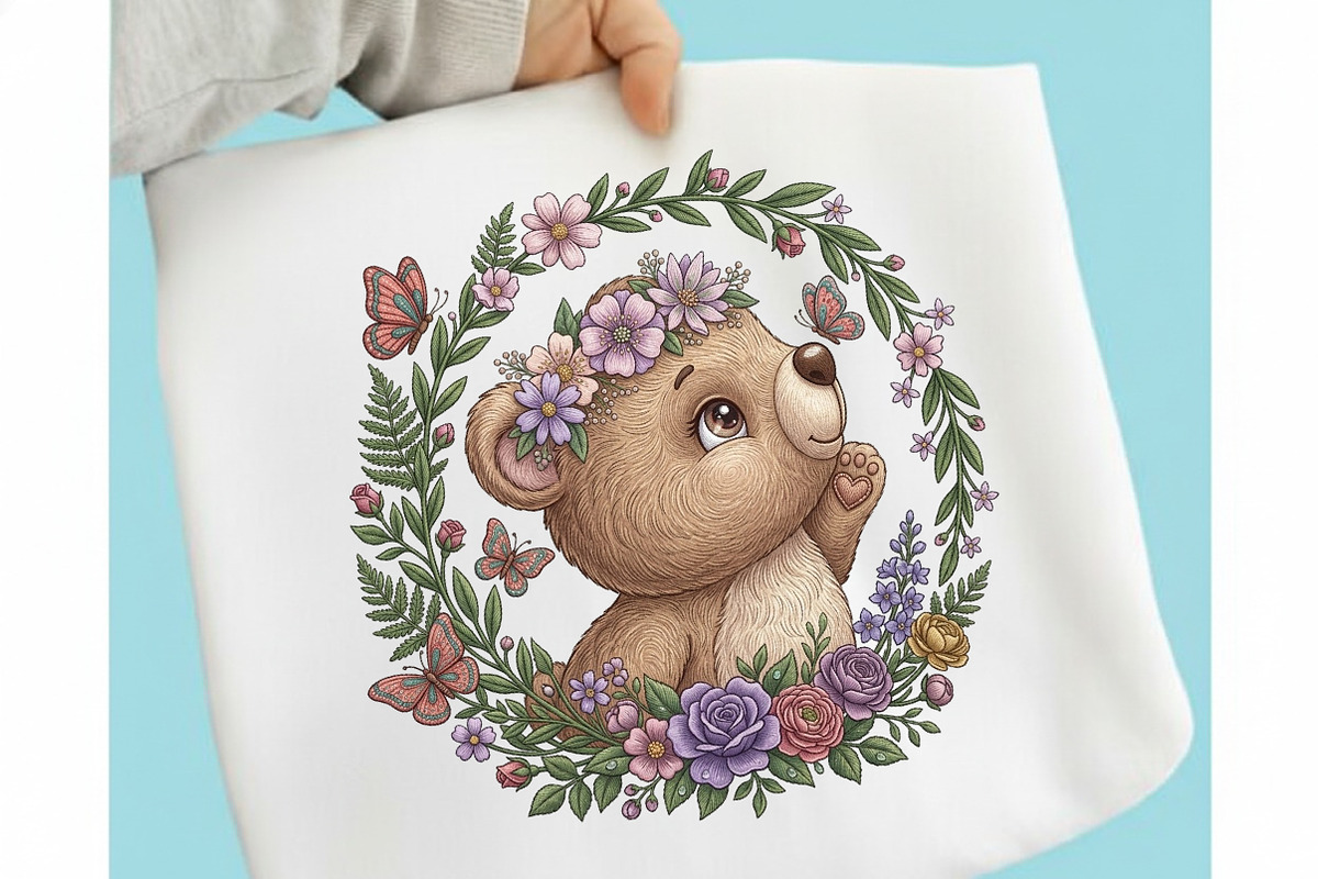 Cute Teddy Bear Sublimation Design, an Illustration by designcity5 (Photo 1 of 4)