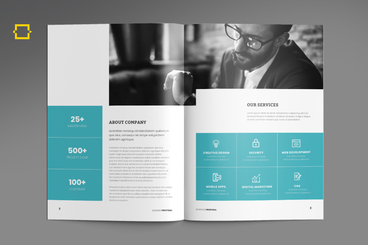 Project Proposal, a Brochure Template by DesignJanala (Photo 4 of 7)