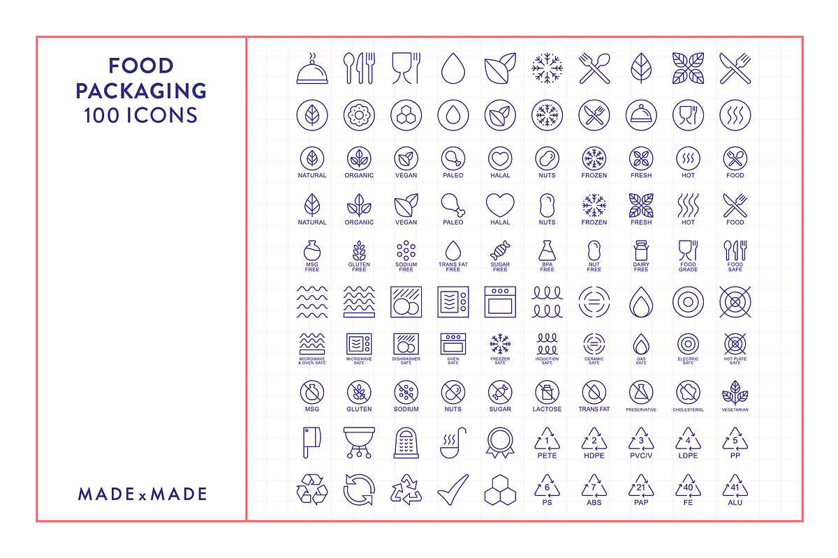4x Packaging Icons Bundle (25% off), an Outline Icon by Made by Made (Photo 5 of 22)