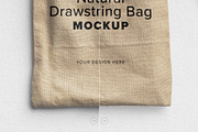 Drawstring Bag with Wax Seals Mockup, an Advertising Mockup by Custom Scene (Thumbnail 9 of 11)