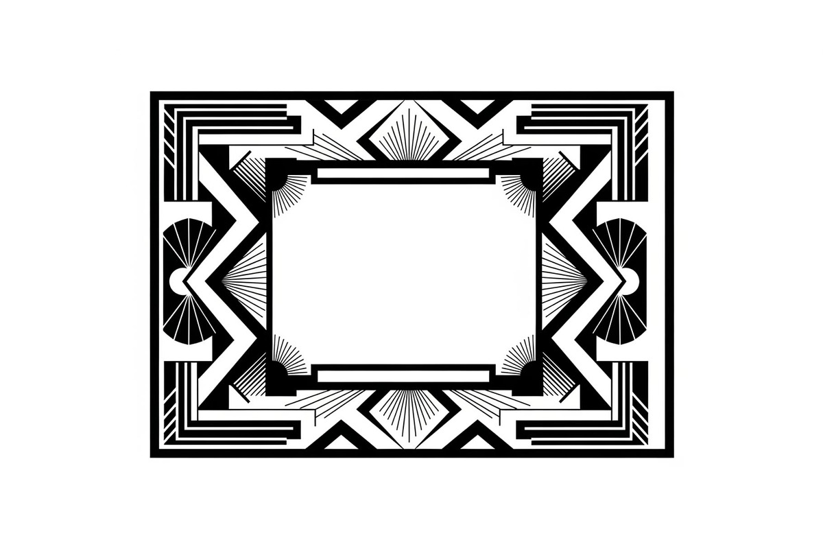 Art Deco Frame SVG Bundle, an Illustration by Gaye Art (Photo 6 of 31)