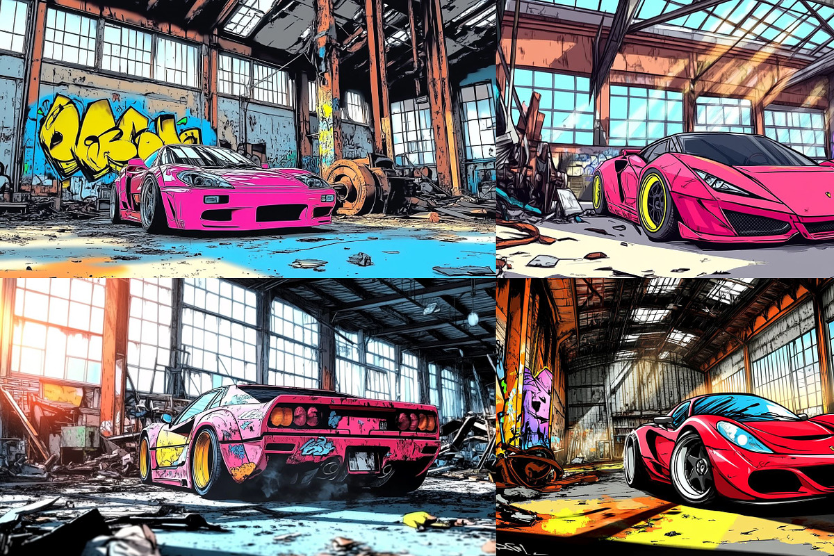 419 MJ Prompts & Srefs for Car Art, an Illustration by Sevenstyles (Photo 4 of 15)