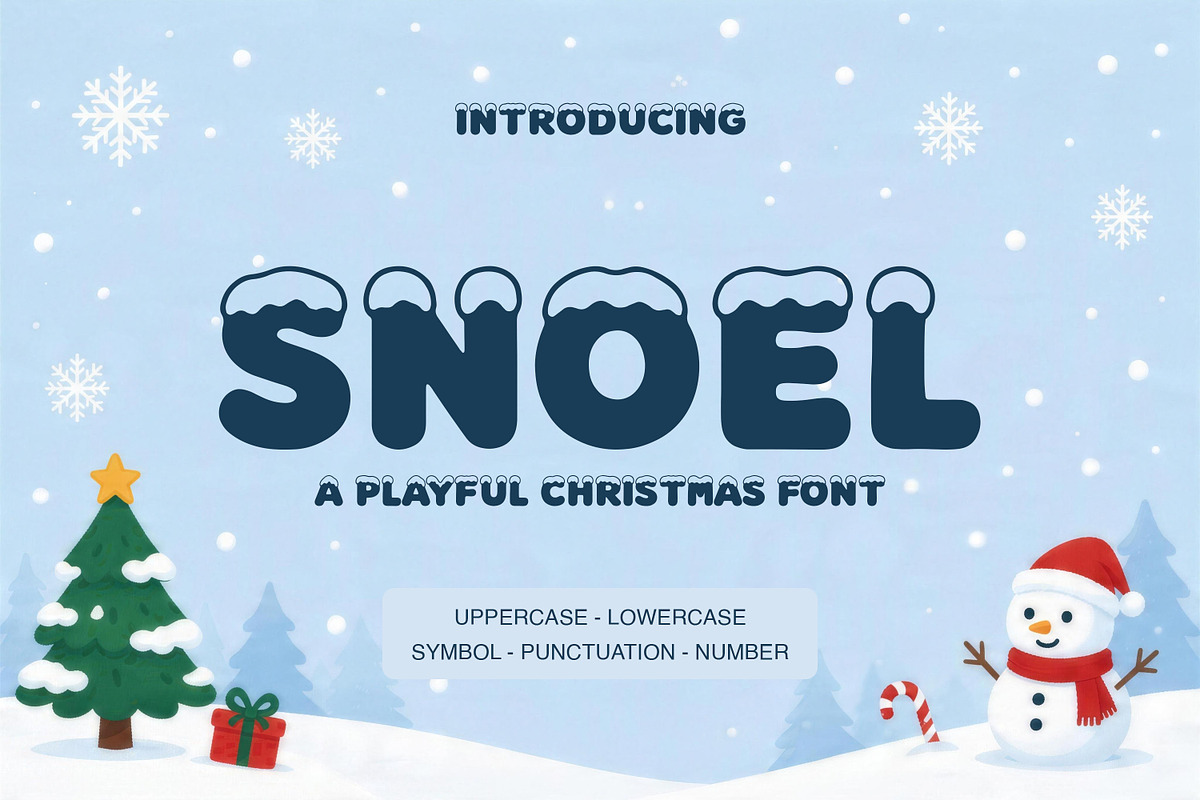 Snoel - Playful Christmas Font, a Sans Serif Font by Pitchlook.Studio (Photo 1 of 4)