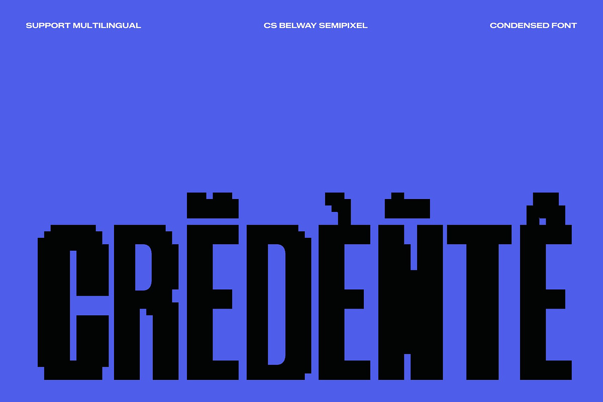 CS Belway Semipixel, a Sans Serif Font by Craft Supply Co. (Photo 7 of 8)