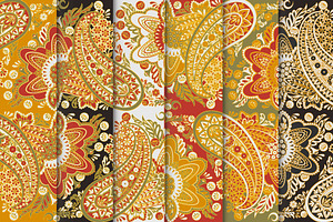 6 Floral paisley patterns