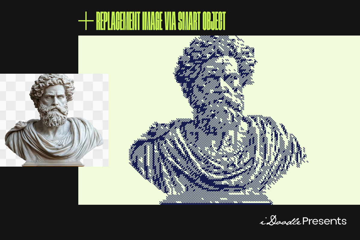 Bitmap Photo Effect, a Layer Style Add-On by dokudokunomi