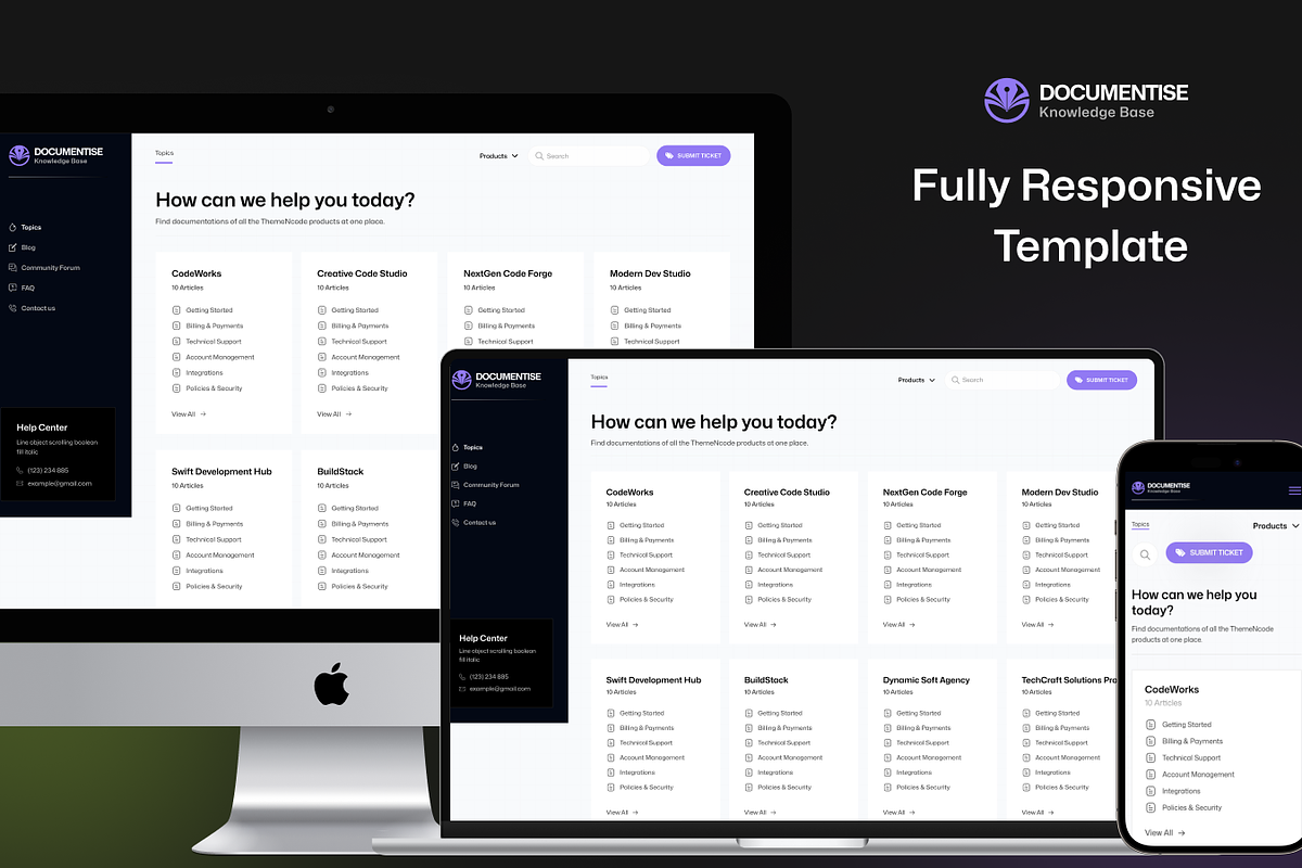 Documentise - Document HTML Template, a HTML Template by TNCFlow (Photo 2 of 3)