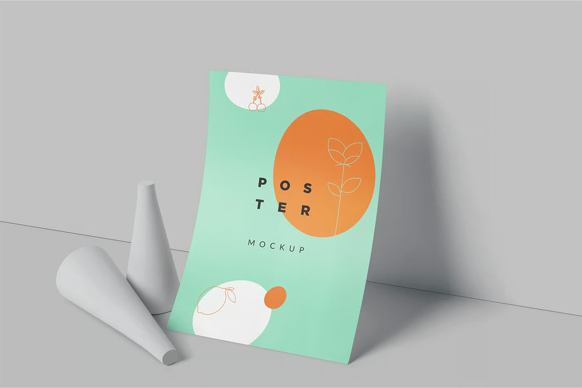 Floating Portrait Poster Mockups, an Advertising Mockup by megostudi0 (Photo 2 of 6)