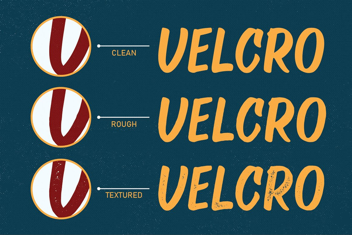 VT VELCRO - Brush Font preview 8