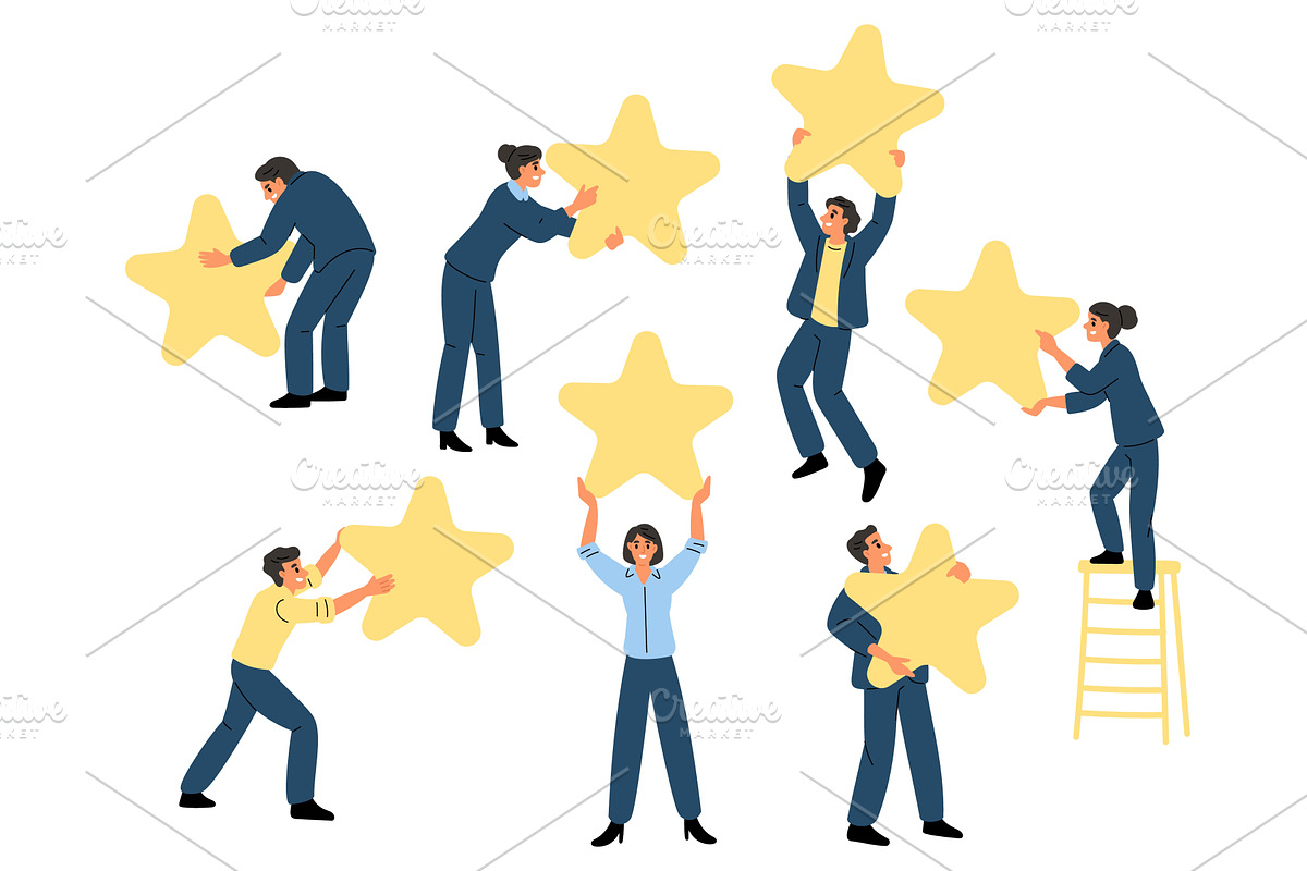 Men and women in business suits, a Person Illustration by Vectorbuum