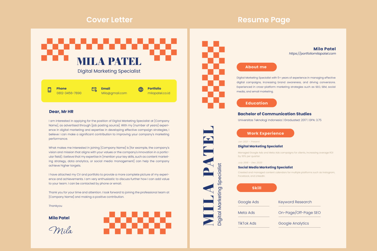 CV Resume for Marketing Experts, a Resume Template by twinstd (Photo 2 of 2)