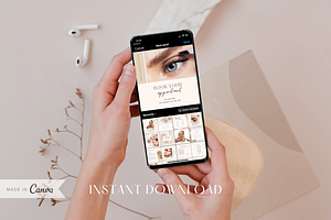 Lash Instagram Template CANVA