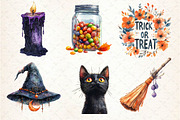 Boho Halloween Trick or Treat Bundle, an Illustration by Dream Creation (Thumbnail 3 of 7)