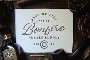 Bonfire - Brush Script, a Script Font by Hustle Supply Co.