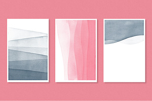 Watercolor Dip Dye Backgrounds