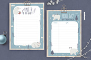 Winter Polar Bear Clipart & Patterns, a Seasonal Illustration by Ejevyaka (Thumbnail 10 of 10)