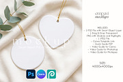 Heart and Round Ornament, a Household Mockup by EmpaviMockups (Thumbnail 1 of 5)
