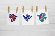 Folk Art Birds and Flowers., an Animal Illustration by Kira Konoshenko (Thumbnail 6 of 9)
